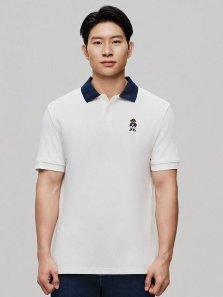 Áo Polo Nam Hoạ Tiết Cool Bear Edition Form Regular