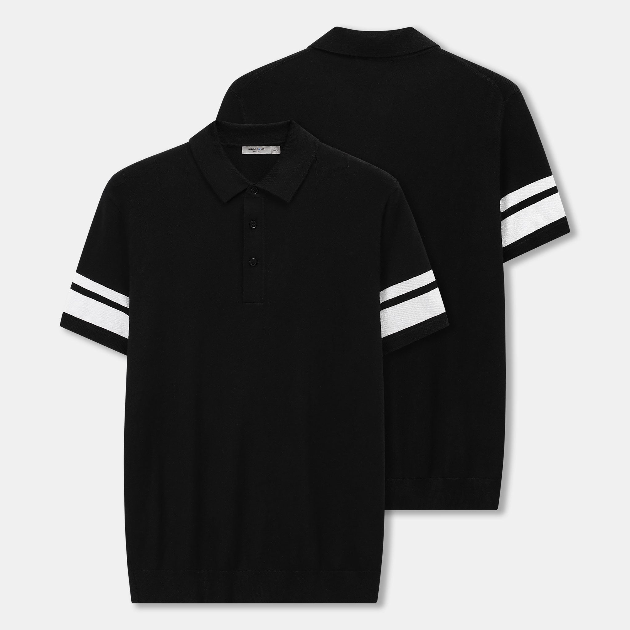 Áo Polo Nam Len Black Ace Form Regular