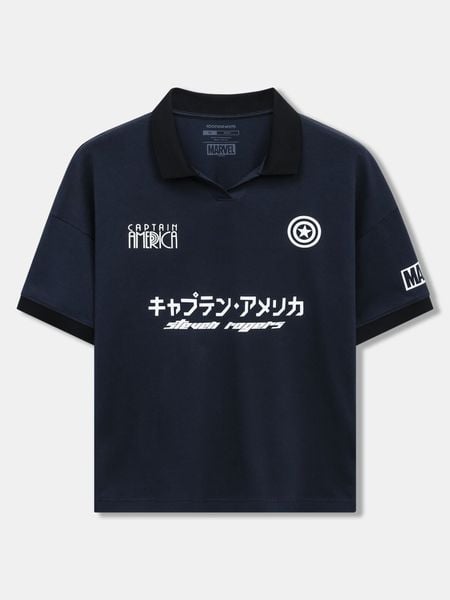 Áo Polo Nam Marvel Super Soldier Form Boxy