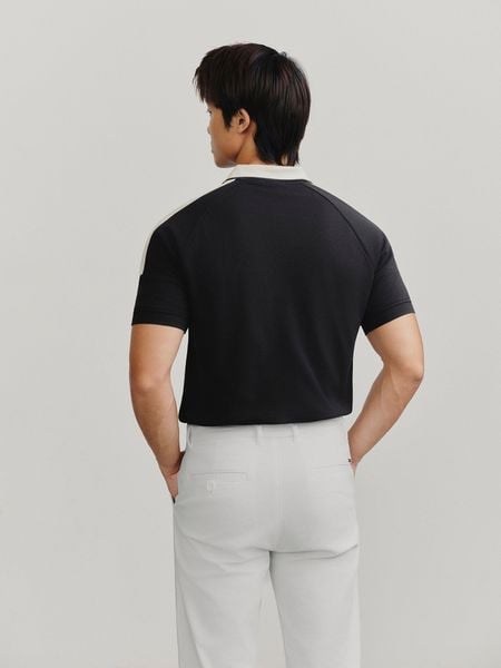 Áo Polo Nam Tay Ngắn Raglan Stride Thể Thao Form Regular