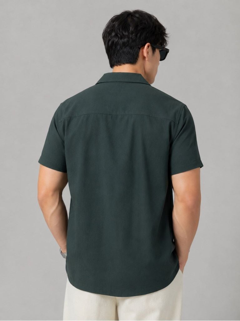 Áo Sơ Mi Linen Nam Tay Ngắn Cuban CigarCraft Form Relaxed 4 Màu