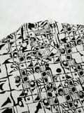 Áo Sơ Mi Nam Cuban Monochrome Mosaic Form Relaxed