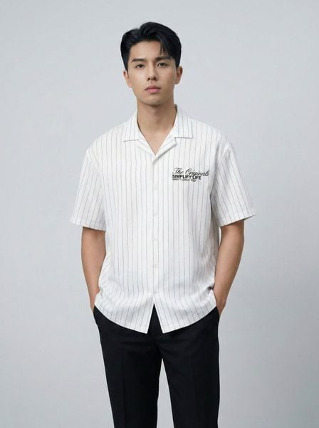 Áo Sơ Mi Nam Cuban SIMPLIFY Form Relaxed
