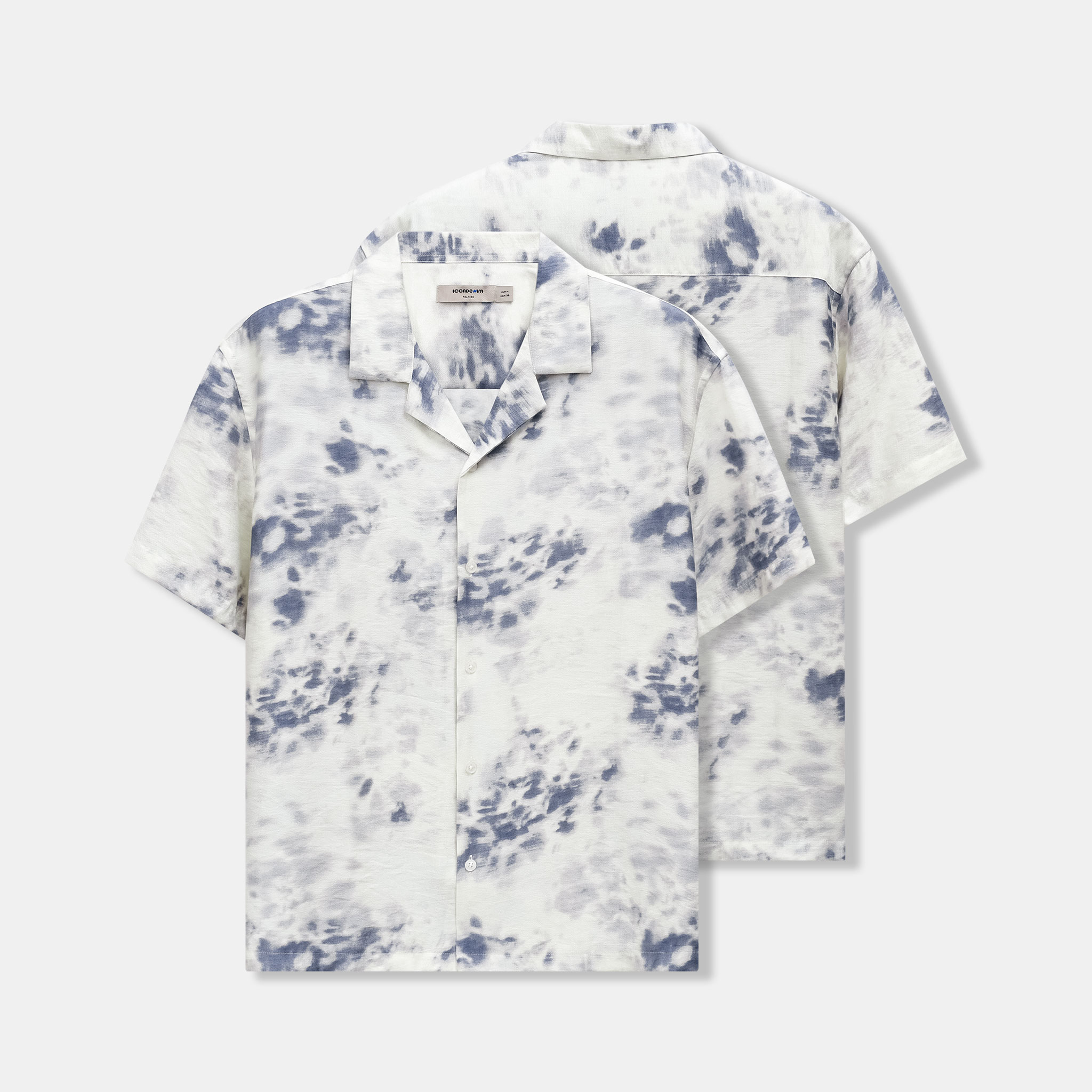 Áo Sơ Mi Nam Cuban Stone Mist Tie-Dye Form Relaxed