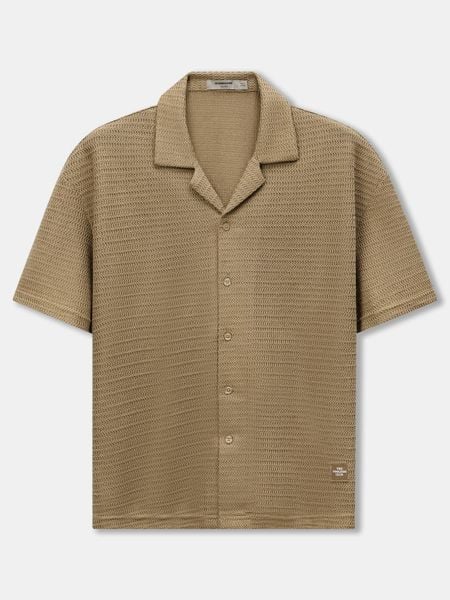 Áo Sơ Mi Nam Tay Ngắn Cuban Riviera Knit Form Relaxed