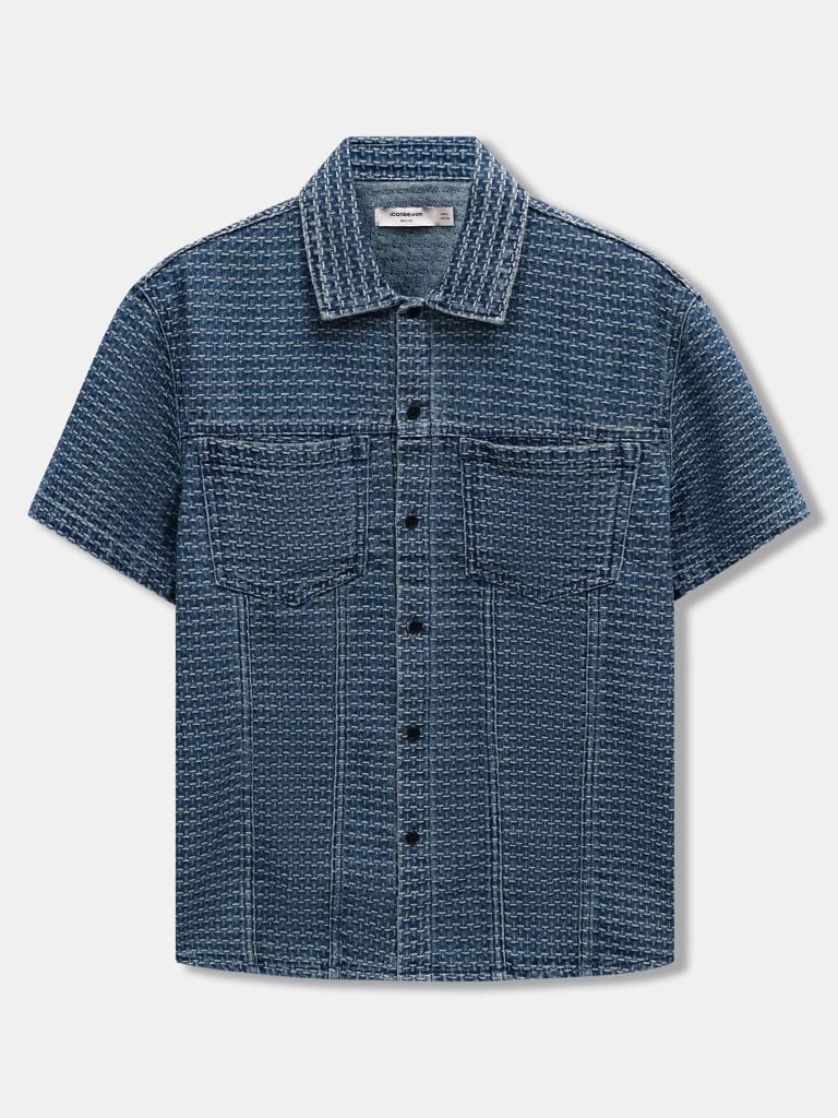 Áo Sơ Mi Nam Tay Ngắn Gridline Form Boxy