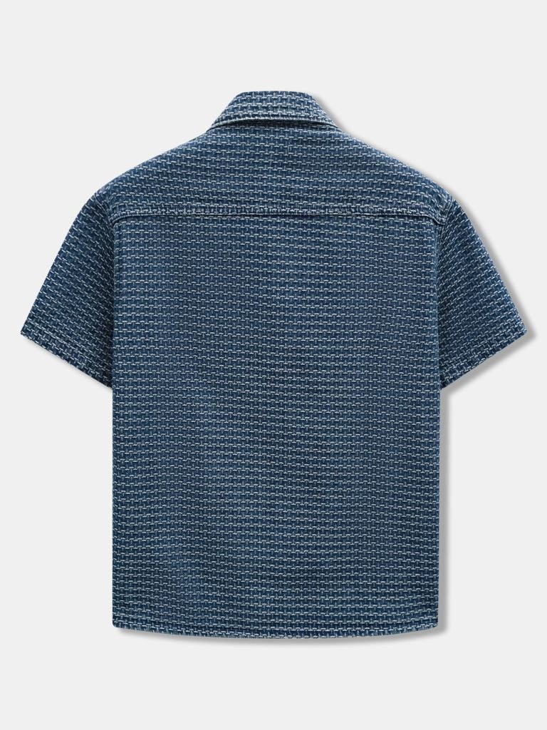 Áo Sơ Mi Nam Tay Ngắn Gridline Form Boxy
