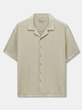 Áo Sơ Mi Nam Tay Ngắn Linen Cuban Sandrift Form Relaxed