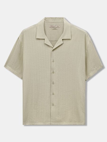 Áo Sơ Mi Nam Tay Ngắn Linen Cuban Sandrift Form Relaxed