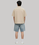 Áo Sơ Mi Nam Tay Ngắn Sleek Split Shirt Form Super Boxy