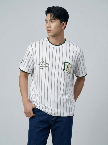 Áo Thun Nam Cotton ICDN Rugby Ball Form Regular