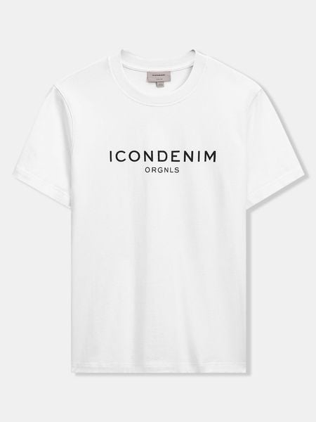 Áo Thun Nam Cotton Shimmer Logo Form Regular