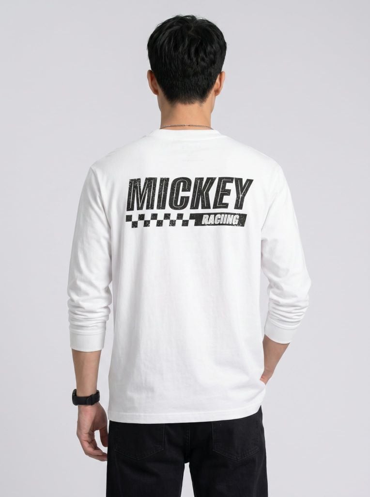 Áo Thun Nam Tay Dài Disney Race League Form Regular