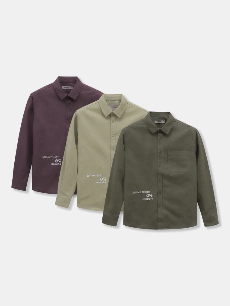 Áo Sơ Mi Nam Tay Dài Monotype Form Regular