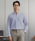 Áo Sơ Mi Linen Nam Tay Dài Pale Wave Form Regular
