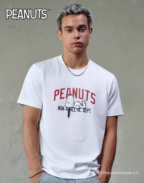 Áo Thun Nam Peanuts Snoopy Non-Athletic Dept Form Regular