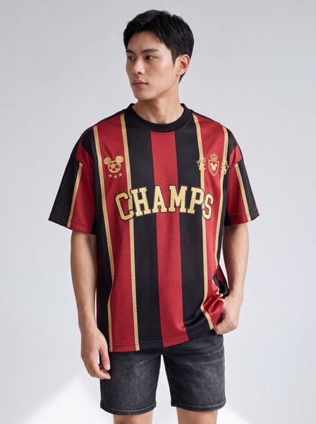Áo Thun Nam Disney Mighty Mickey Goal Form Boxy