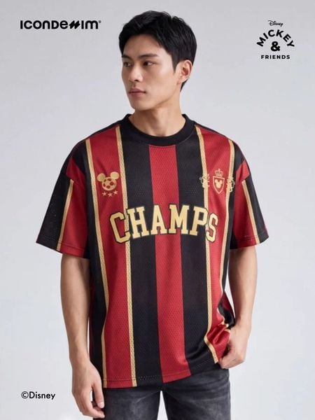 Áo Thun Nam Disney Mighty Mickey Goal Form Boxy