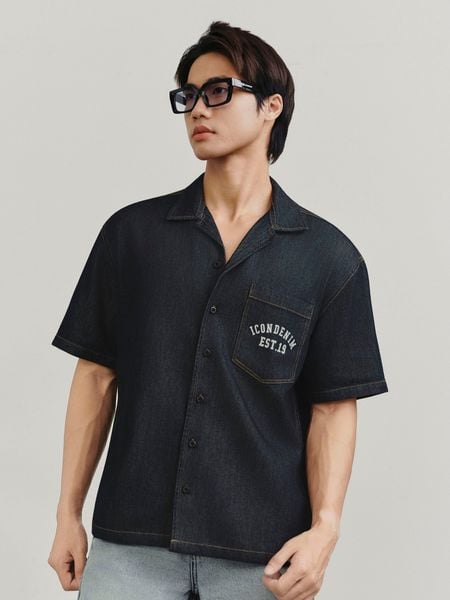Áo Sơ Mi Nam Denim Cuban EST-19 Form Boxy
