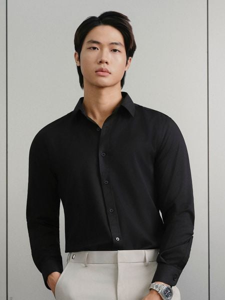 Áo Sơ Mi Vải Nano Nam Tay Dài Anti-Wrinkle Form Slim