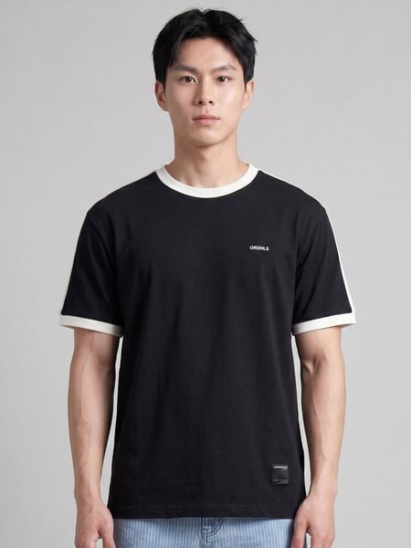 Áo Thun Nam Họa Tiết Phối Viền Orgnls Take A Move Form Regular