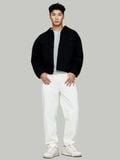 Quần Jean Nam Cotton Offwhite Form Baggy