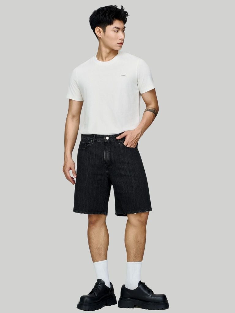 Quần Jean Nam Siêu Nhẹ Dark Grey ICON105 Form Loose