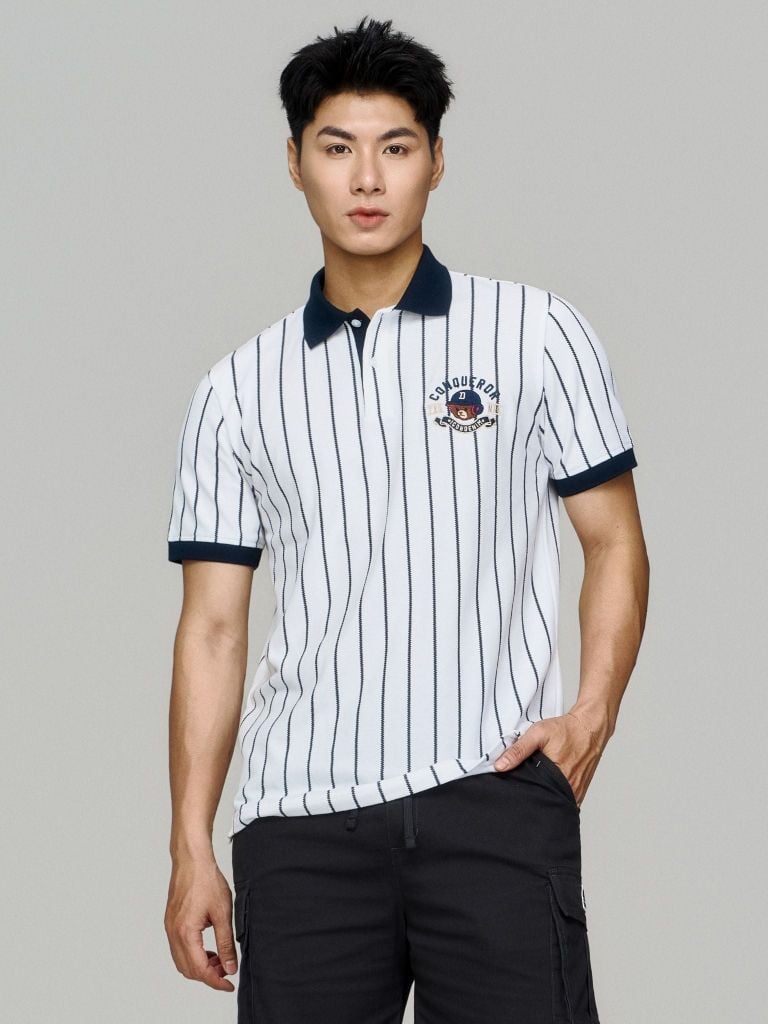 Áo Polo Nam Cá Mập CVC Conqueror Bear Form Regular