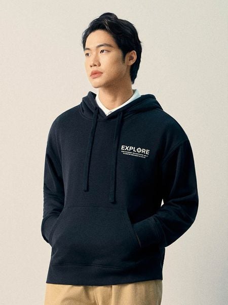 Áo Hoodie Nam Nỉ Explore Form Loose