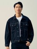 Áo Khoác Nam Denim Dust Black Trucker Form Loose