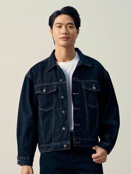 Áo Khoác Nam Denim Dust Black Trucker Form Loose