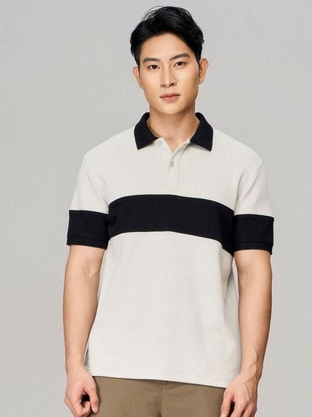 Áo Polo Nam Cotton DualLine Form Regular