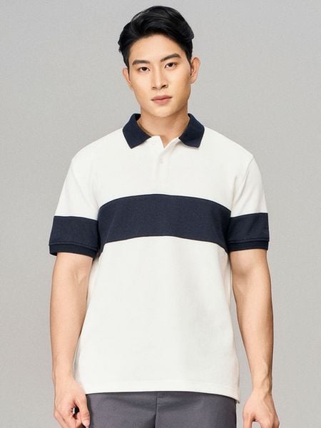 Áo Polo Nam Cotton DualLine Form Regular