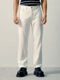 Quần Jean Nam Siêu Nhẹ Ống Suông ICON105 Lightweight Off White Form Straight