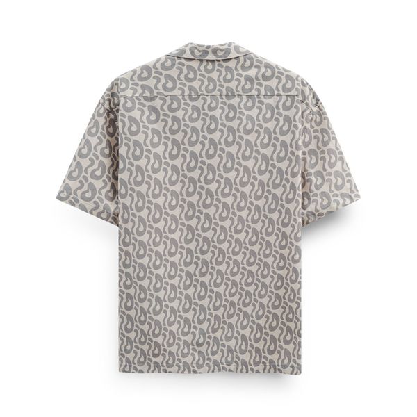 Áo Sơmi Cuban Linen ID Monogram Pattern Form Relaxed