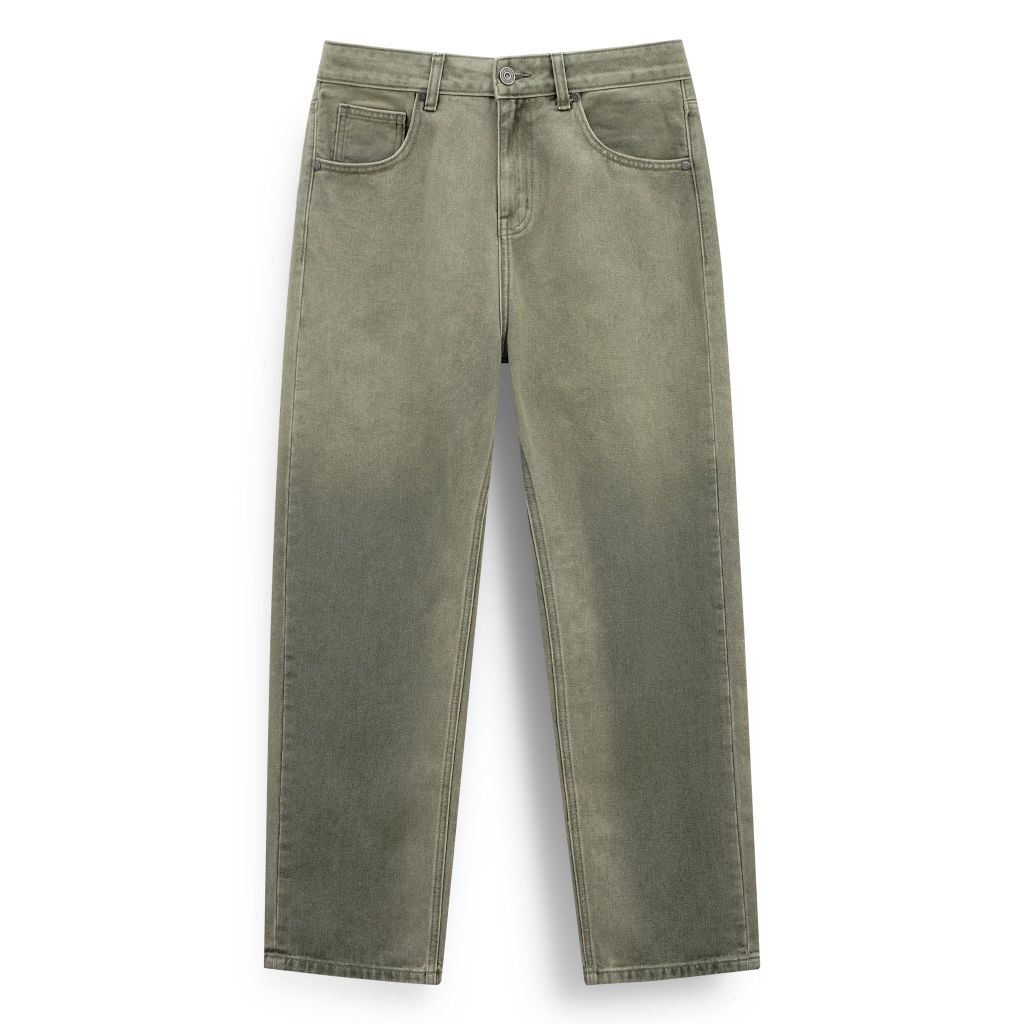 Quần Jean Nam Moss Sage Tint Wash Form Baggy