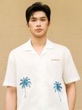Áo Sơ Mi Nam Tay Ngắn Linen Cuban Littoral Form Relaxed