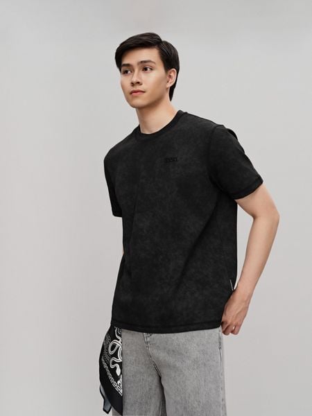 Áo Thun Nam Basic Logo Wash Form Regular