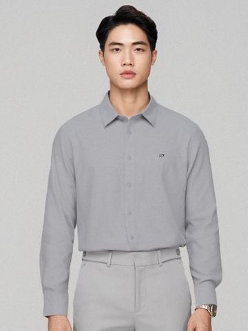 Áo Sơ Mi Oxford Nam Tay Dài ID Embroidery Shirt Form Regular