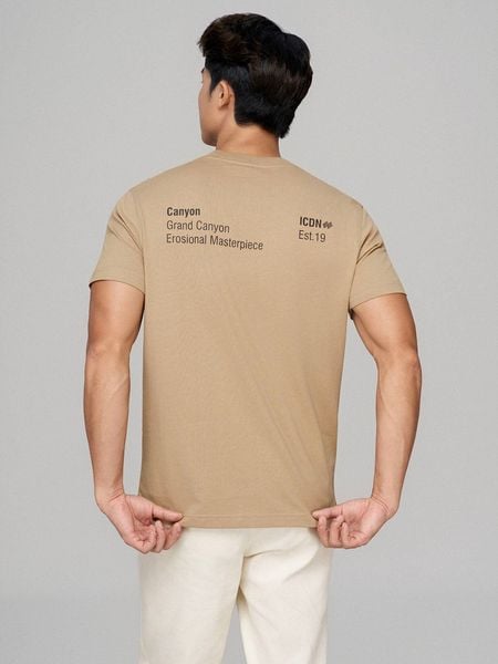 Áo Thun Nam Tay Ngắn Canyon & Golden Gate Bridge Form Regular