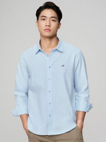Áo Sơ Mi Oxford Nam Tay Dài ID Embroidery Shirt Form Regular
