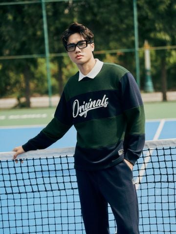 Áo Nỉ Sweatshirt Nam Heritage Stripe Nỉ Form Regular