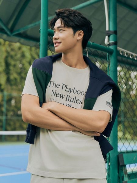 Áo Thun Nam The Playbook Cotton Form Regular