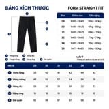 Quần Jeans Nam Siêu Nhẹ Ống Suông Đen ICON105 Form Straight