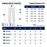 Quần Jean Nam Siêu Nhẹ Ống Suông ICON105 Lightweight Off White Form Straight
