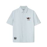 Áo Sơ Mi Nam Tay Ngắn Hoạ Tiết Disney Striped Groove Form Boxy