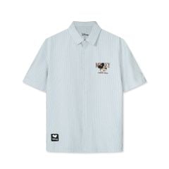 Áo Sơ Mi Nam Tay Ngắn Hoạ Tiết Disney Striped Groove Form Boxy