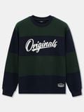 Áo Nỉ Sweatshirt Nam Heritage Stripe Nỉ Form Regular