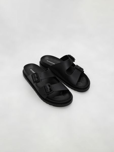 Dép Nam Double Buckle Rubber Chống Trượt