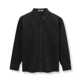 Áo Khoác Sơ Mi Nam Tay Dài Denim Dark Grey Form Regular
